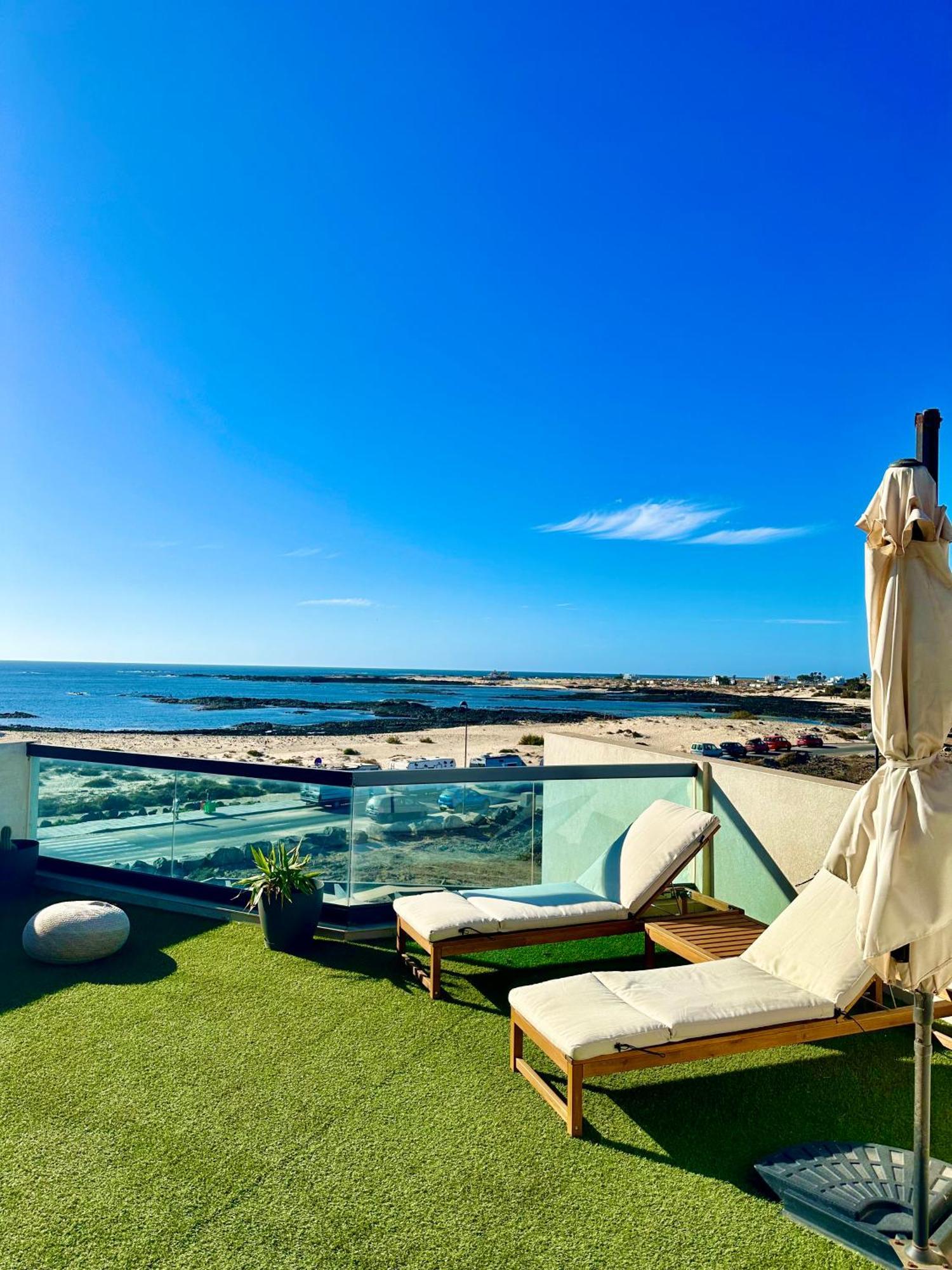 Apartamento Villa Bruno Con Vistas Al Mar, Primera Linea De Playa El Cotillo  Exterior photo