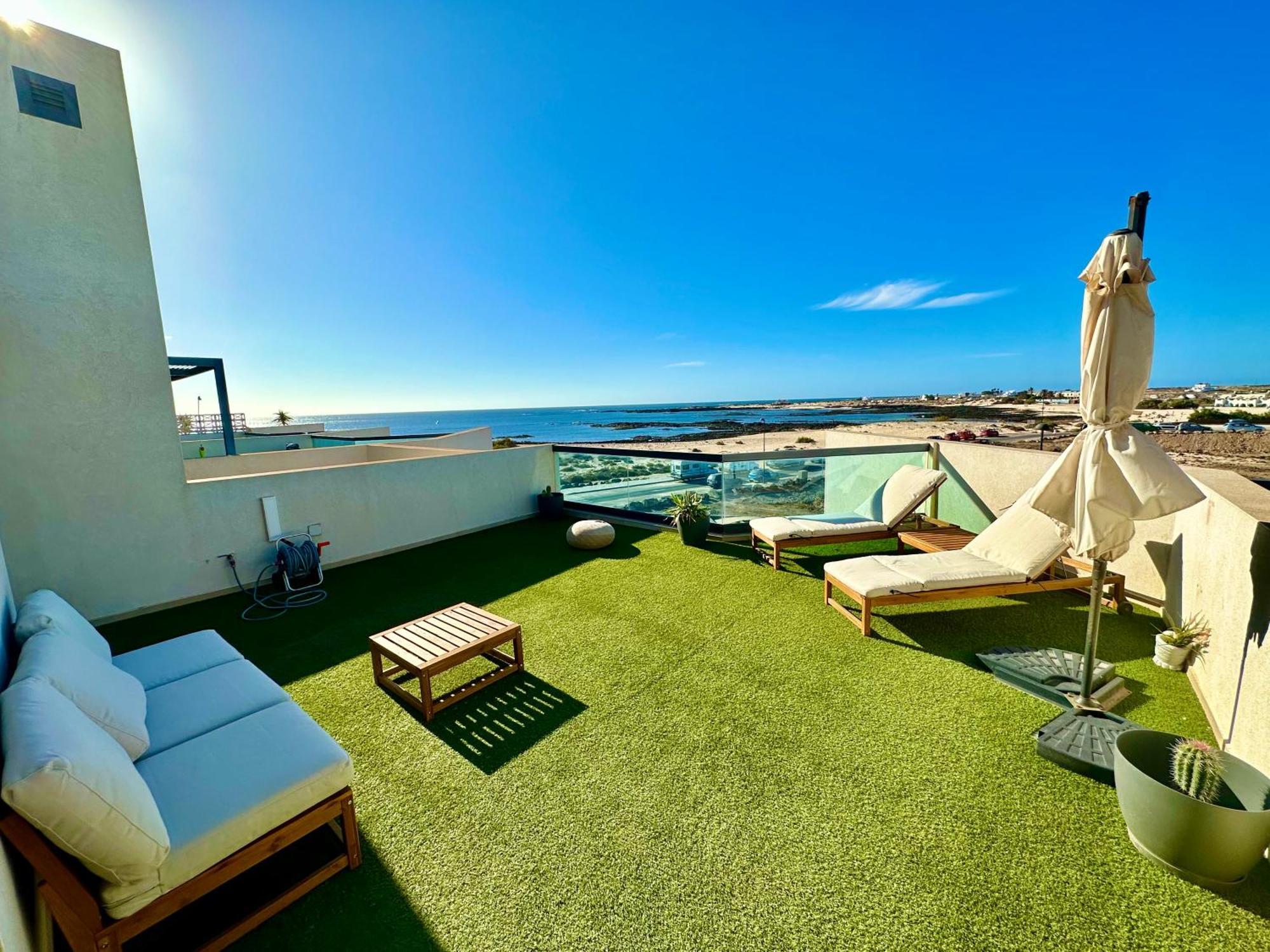 Apartamento Villa Bruno Con Vistas Al Mar, Primera Linea De Playa El Cotillo  Exterior photo